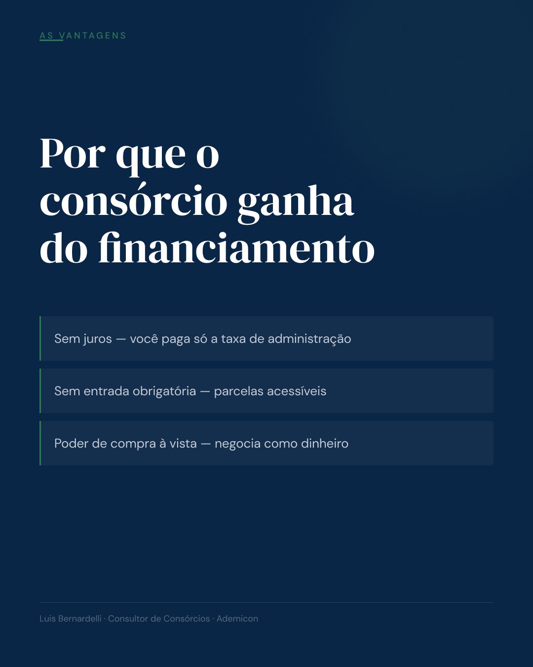 Vantagens