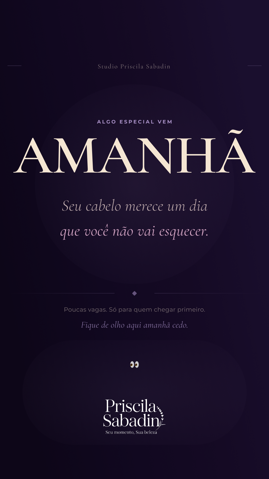 Semana Cabelo Perfeito — Story de antecipação