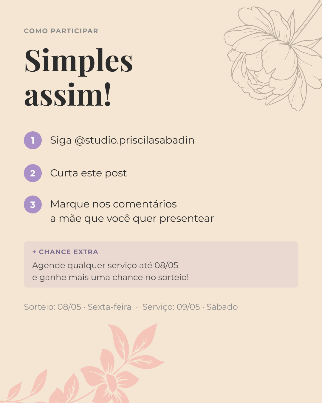 Campanha Dia das Mães — Bônus de Agendamento
