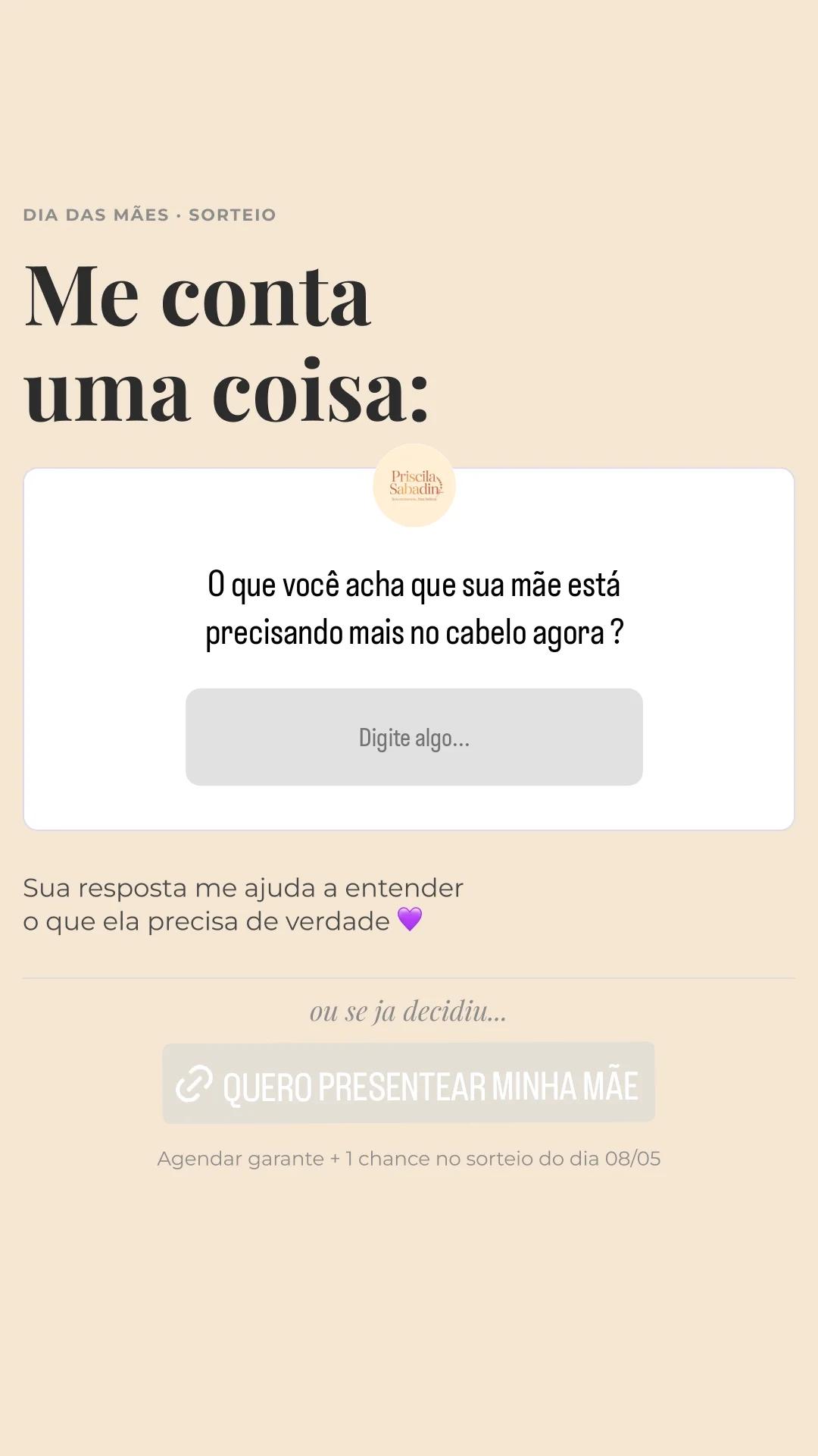 Story Dia das Mães — Dia 2