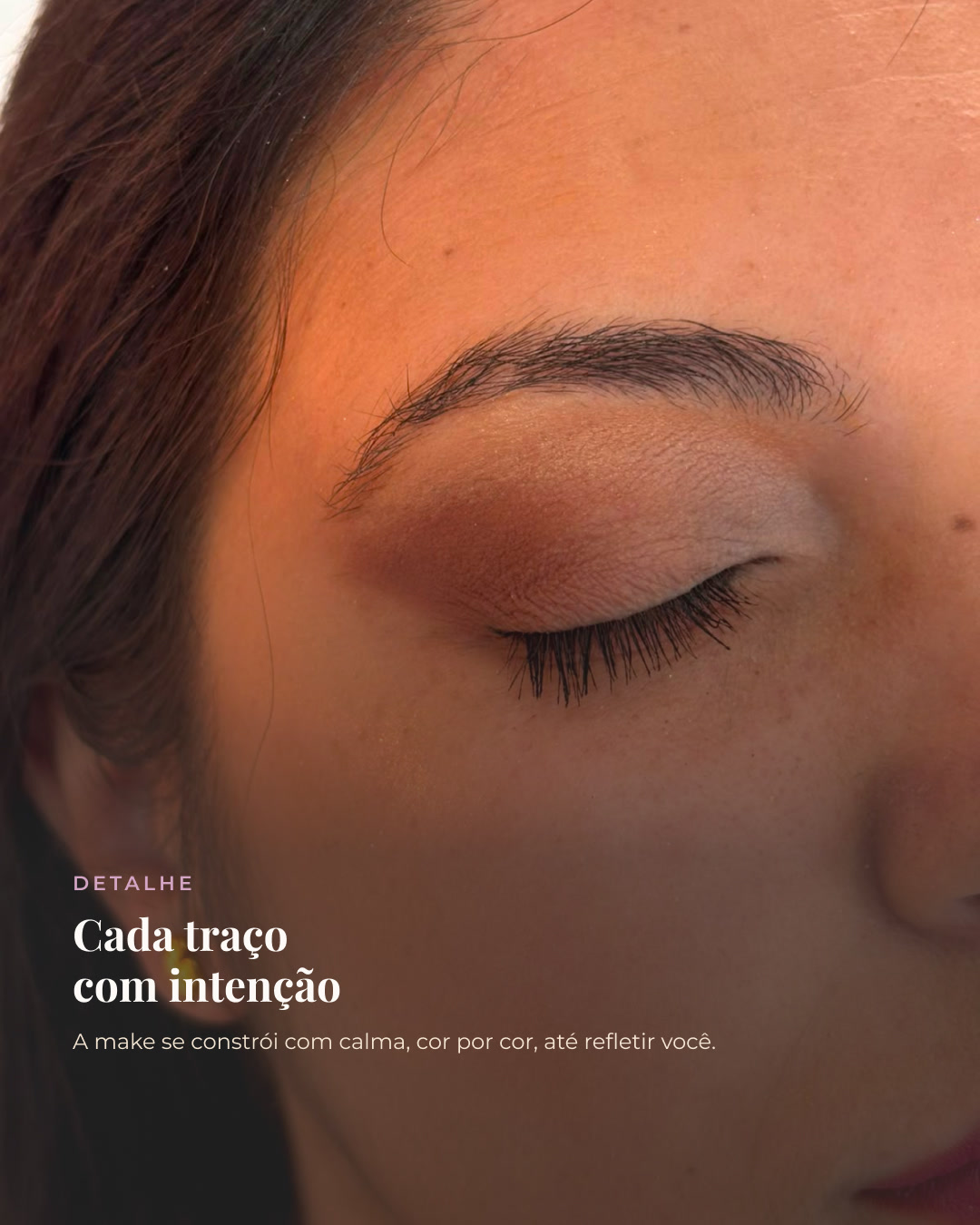 Maquiagem e Cabelo — Detalhe da make