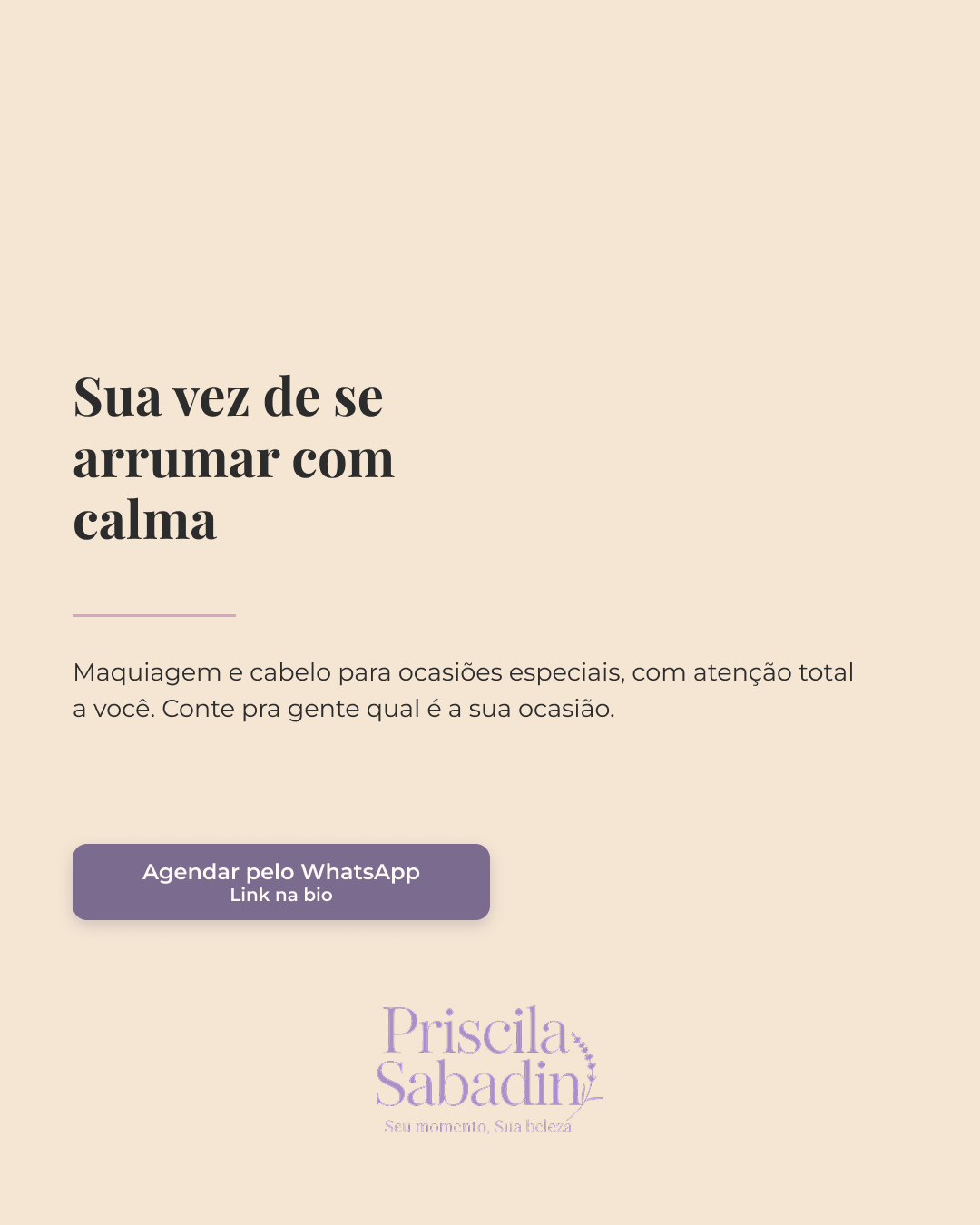 Maquiagem e Cabelo — CTA de agendamento