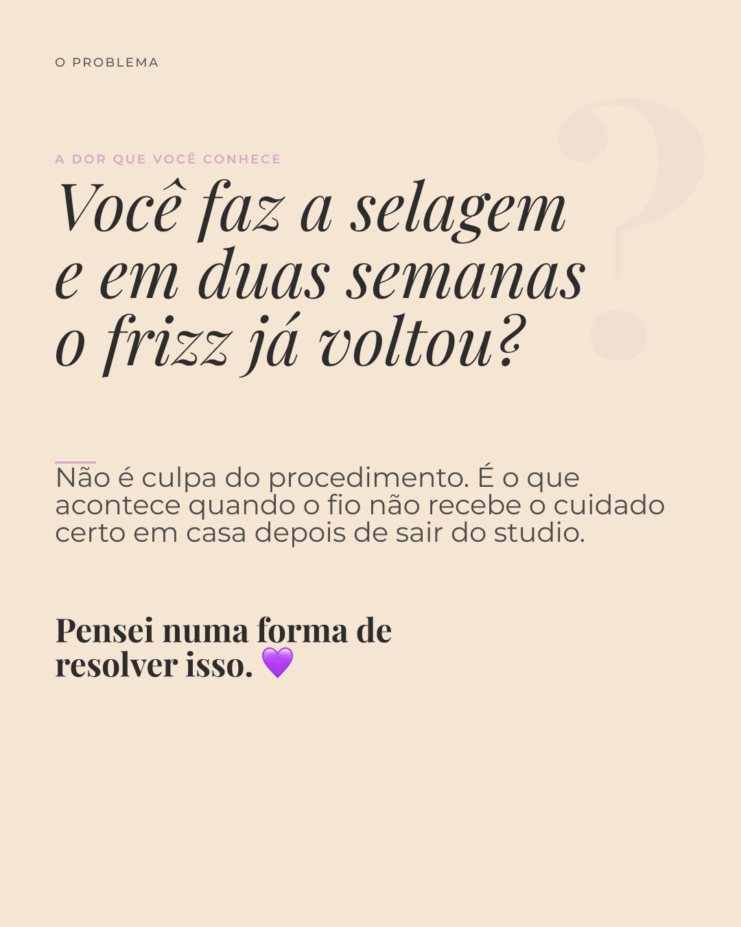 Selagem + Óleo de Argan — O problema