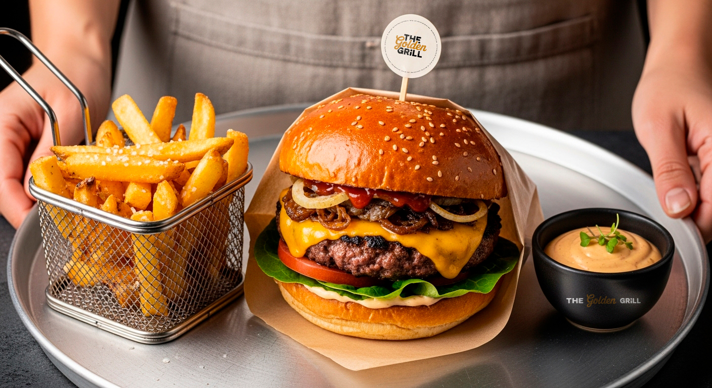 The Golden Grill — Hambúrguer artesanal premium
