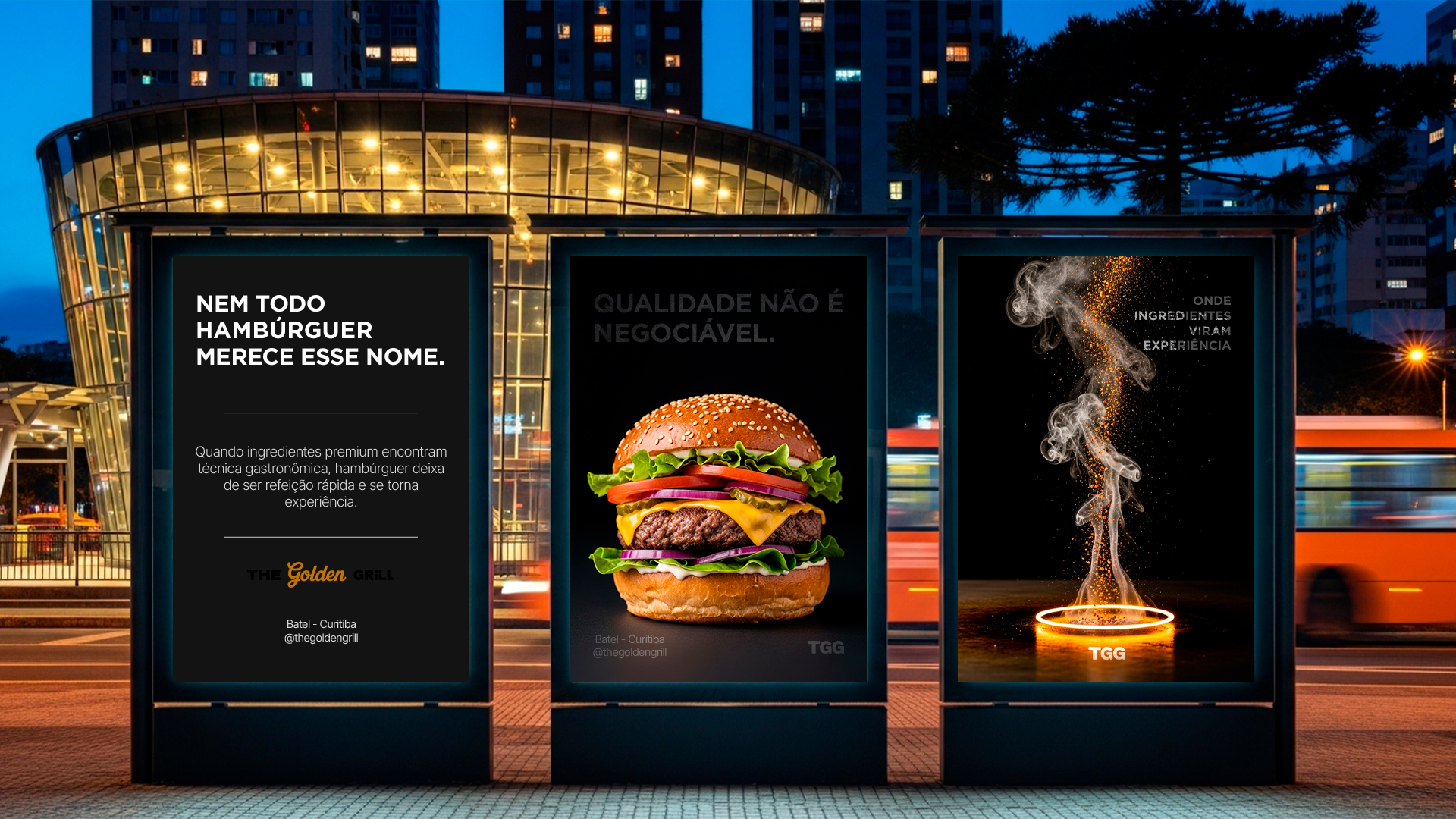 The Golden Grill — Badges e versões reduzidas do logotipo